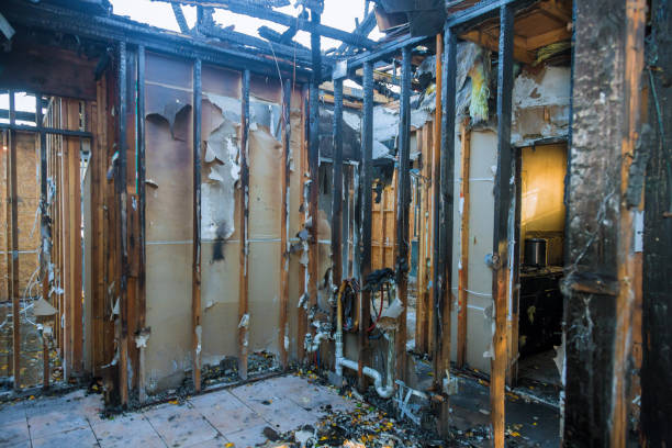 Professional Fire Damage Assessment technician working in Prescott, WI